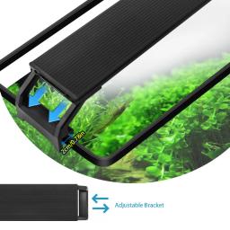 Iluminação LED de espectro completo para aquário plantado, controlador externo, suportes extensíveis, luz do tanque de peixes, 20-63cm, 110V-240V - Image 4
