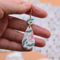 SNASAN-Papel de transferência para argila polimérica, impressão cerâmica macia, papel decorativo floral floresta, earrings DIY, ferramenta de impressão cerâmica - Image 2