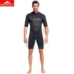 SBART-fato de neoprene masculino, roupa de banho, guarda de surf, pesca submarina, roupa molhada com mergulho, caiaque e mergulho, manga curta, 4XL, 2023 - Image 1