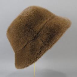 Boinas de pele de vison falsa elegantes bonés de inverno femininos novo design moda chapéus de pele artificial de malha quente gorros de pele de vison falso chapéu - Image 6