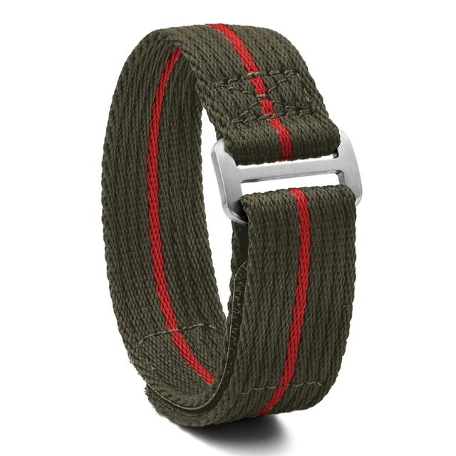 Pulseira Premium de Nylon para Relógio, Banda Esportiva Militar, Acessórios de Alta Qualidade para Substituição, Disponível em 20mm e 22mm