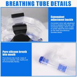 Venda quente profissional máscaras de mergulho snorkeling conjunto adulto saia de silicone anti-nevoeiro óculos de proteção de natação equipamentos de piscina - Image 5