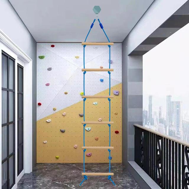 Escada de Escalada Multifuncional para Crianças com Corda Pendurada e Brinquedos Educativos