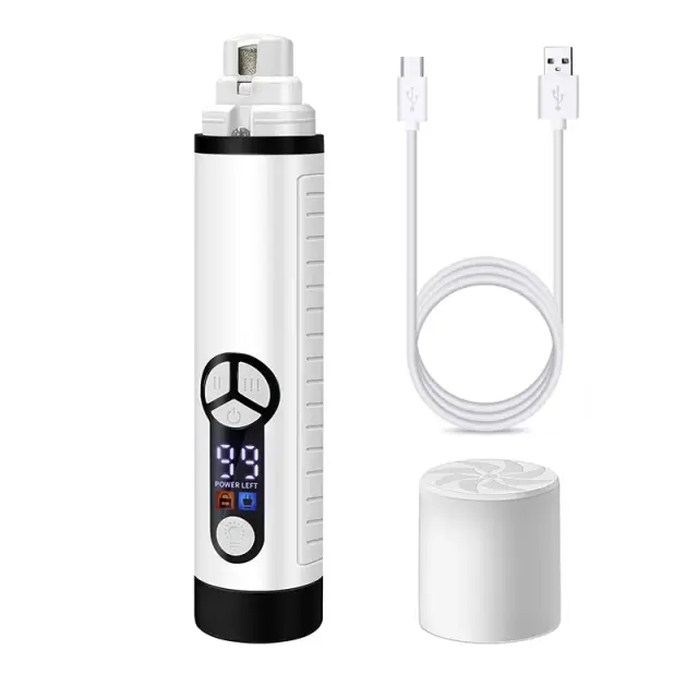 Cortador de Unhas Elétrico Benepaw: Ferramenta Silenciosa e Recarregável para Cães e Gatos com Moedor de Unhas