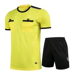 Uniformes profissionais do árbitro de futebol para o adulto, conjunto de camisas e shorts para homens, fatos macios com bolso - Image 5