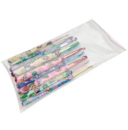 Colorful Ceramic Handle Alumina Crochet Hooks, Conjunto de agulhas de tricô, Agulhas de costura Weave, Ferramenta artesanal, 12Pcs - Image 5