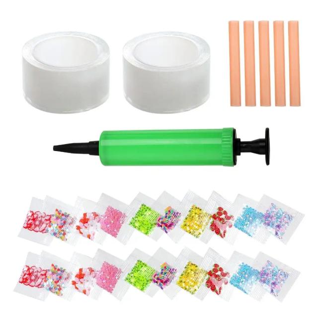 Decoração Criativa com Balões de Glitter: Kit Bubble com Nano Tape e Bolhas Dupla Face