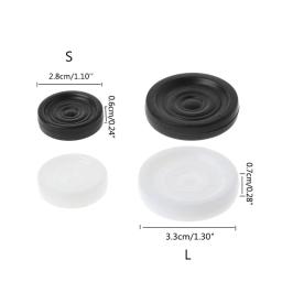 32 Pçs/set 33mm Plástico Preto Branco Gamão Damas Damas Empilháveis - Image 6