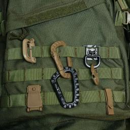 Mosquetão tático d-ring grimlock, clipe molle, fixação de webbing, sistema de trava rápida para colete militar/mochilas/bolsa/bolsa/cinto - Image 5