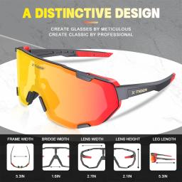 X-TIGER polarizada esportes óculos de sol uv400 bicicleta bicicleta eyewear ciclismo ao ar livre corrida de beisebol pesca óculos de golfe - Image 3