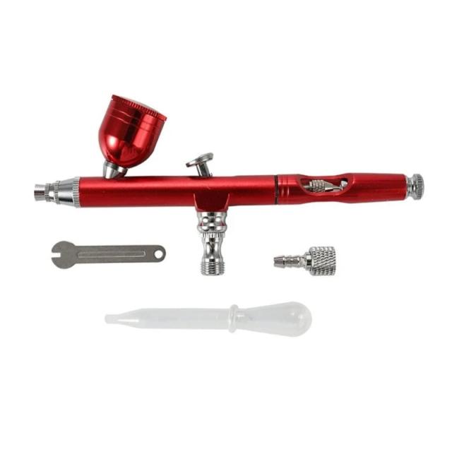 Airbrush Dupla Ação Versátil para Decoração de Bolos, Maquiagem e Projetos Artesanais - Ferramenta Profissional para Nail Art
