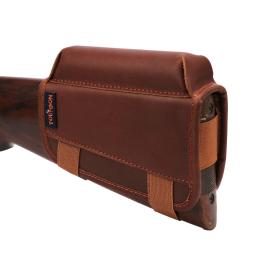 Rifle de caça tourbon, tiro buttstock, descanso bochecha, riser pad, couro genuíno, w/cartuchos de munição, portador titular, acessórios de arma - Image 3