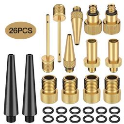Bicicleta Válvulas Adaptador, Bomba Adaptadores, Inflator Ferramenta Peças, Futebol Peças, 26 Pcs - Image 2