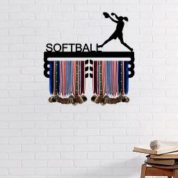 Metal Softball Equestrian Medal Holder para homens e mulheres, caiaque, voleibol, tênis de mesa Sports Medals, Hanger Ribbon Display - Image 3
