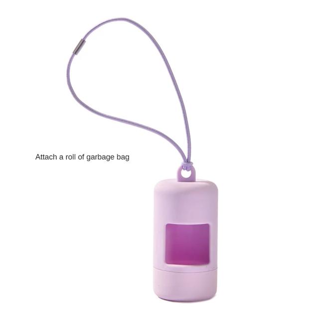 Cápsula Portátil para Coleta de Cocô de Cães com Saco Monocromático