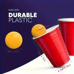 1 conjunto, conjunto de brinquedos de jogo de cerveja pong com canecas de cerveja e bolas de ping pong, suprimentos de jogos de beber para festa de reunião ao ar livre, natal - Image 6