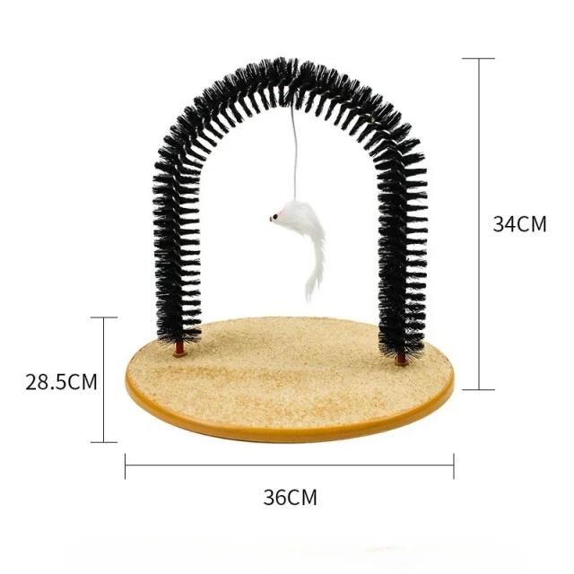 Brinquedo interativo para gatos com auto-aliciamento e massagem removível