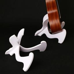 Suporte de guitarra de madeira portátil Suporte dobrável Suporte de exibição vertical Ukulele Rack para cordas musicais Peça de instrumento - Image 2