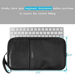 Teclado Armazenamento Bolsa Estojo com Zíper, Dustproof, Acessórios de Proteção, Portátil, Neoprene Sleeve, Impermeável, Apple Magic - Image 2