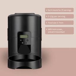 Alimentador automático inteligente Pet, gato e cão Food Dispenser, cronometrado suprimentos de alimentação, botão e aplicativo móvel, disponível disponível, 2L - Image 5