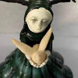 Resina Witch Statue for Garden Decoration, Resina Artesanato, Pátio, Sala, Novo - Image 4