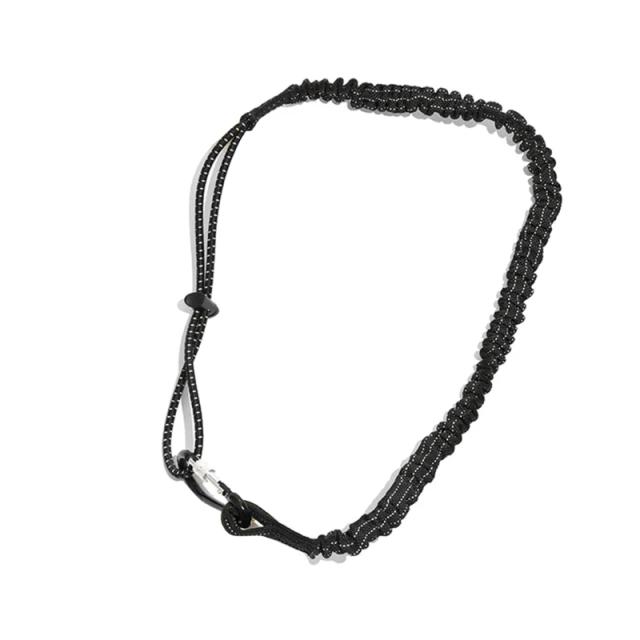 Cordão Elástico para Amarração com Mosquetão de Travamento para Corda de Segurança Anti-Queda