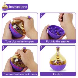 Brinquedo interativo do enigma da formação para gatos e cães Copo, bola do alimento, alimentador do animal de estimação, distribuidor automático do deleite - Image 6