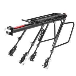 50-100kg porta-bagagens de bicicleta rack de alumínio carga rack traseiro prateleira ciclismo selim saco titular suporte mtb instalar ferramentas - Image 1