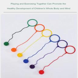 Anel de salto único para crianças, brinquedo divertido ao ar livre, treinamento sensorial, equilíbrio de coordenação, girando, corda saltitante para crianças, 1pc - Image 3