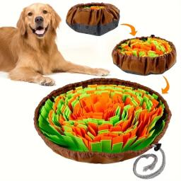 Lavável Feltro Sniffing Pad para Pet, Cão dobrável Slow Feeding Mat, Treinamento Snuff Mat Toy - Image 1
