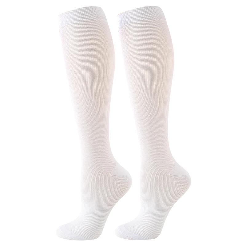 Meias de compressão de varizes para homens e mulheres, apto para golfe, rugby, corrida, caminhada, esportes, anti fadiga, condução, viagem, voo - Image 1