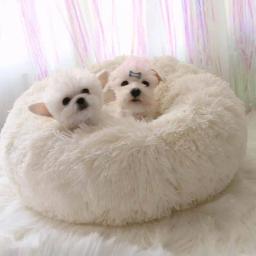 Cama longa super macia do cão do luxuoso, Esteira do gato, Camas grandes do cão, Casa de Labradores, Almofada redonda, Cama morna do animal de estimação do sono, Inverno - Image 4