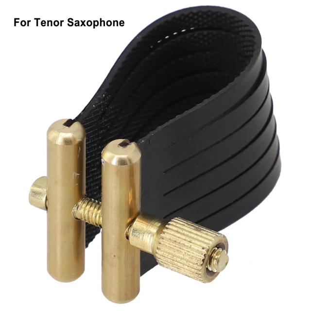 Bocal de PVC Leve para Saxofone com Ligaduras e Prendedor Portátil - Alta Qualidade para Alto, Tenor e Soprano