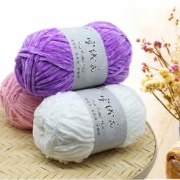 Fio De Lã De Veludo De Neve Para DIY, Fio De Crochê Quente Grosso, Boneca De Lenço De Camisola De Bebê De Tricô, Fio De Algodão De Malha De Mão, Bola 100g - Image 4