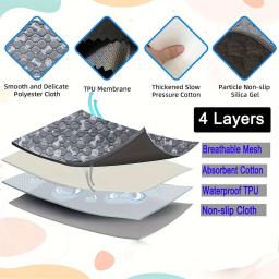 Lavável cão xixi almofada cobertor, fralda absorvente, bonito impressão, cachorro cama de treinamento, esteira de urina para gato, Pet Shop - Image 3