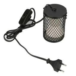 Lâmpada de aquecimento para répteis, 100w, para tartaruga, cobra, lagarto, e27, aquecedor infravermelho de cerâmica, gaiola anti-queimadura, protege pintinhos de incubação - Image 3