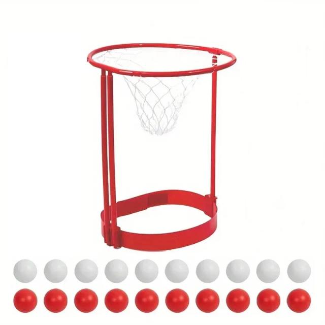 Rede de Basquete Ajustável com Cesta para Ar Livre - Diversão Garantida em Festas e Jogos!