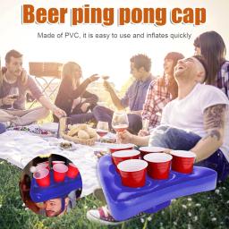 Pong de cerveja inflável para piscina, chapéu de festa, jogo flutuante, suprimentos de Natal e Halloween, brinquedos infantis - Image 5