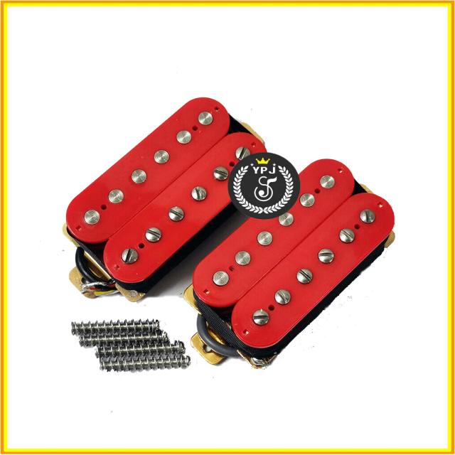 Captador Humbucker Cerâmico de 4 Fios para Guitarra Elétrica - Conjunto Completo para Ponte e Pescoço