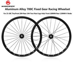 Legend rodas de pista de bicicleta de corrida de velocidade única 700c conjunto de rodas de engrenagem fixa de alta resistência 20-24h cubo de rolamento fixie roda de bicicleta - Image 1