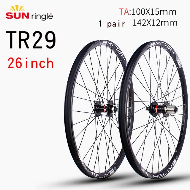 Sunringle-Vacuum Rodas de Bicicleta Carbono UD Tubeless Ready Novatec DT Swiss