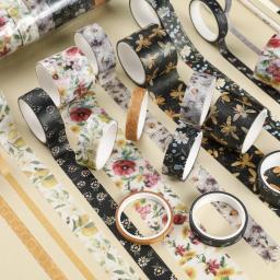 JAI IMANER-Fita Decorativa Temada Washi Bee, Adesivo para Artesanato DIY, Embrulho de Presente, Suprimentos Scrapbooking, 10Pcs por Conjunto - Image 4
