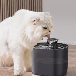 Inteligente de aço inoxidável Cat Water Fountain, bebedor automático, Gatos Alimentador, Pet Water Dispenser, Bebedouro - Image 1