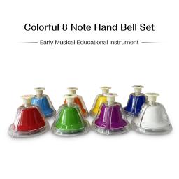 Colorido Metal Sinos De Mão, Instrumento De Percussão De Mesa, Música Do Arco-íris, Bordas Suaves, Presente De Aniversário De Férias, 8 Notas - Image 3