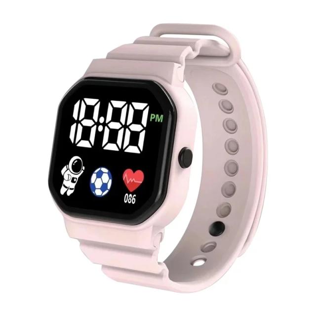 Relógio Esportivo Digital LED para Mulheres e Homens em Silicone Casual e Moderno