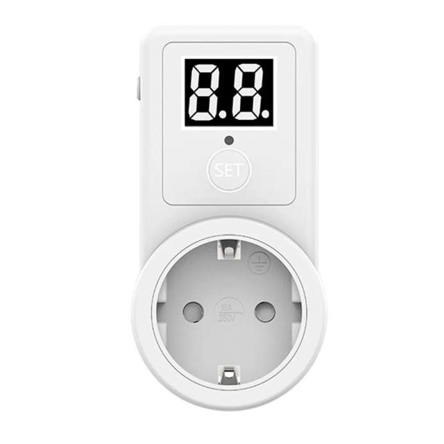 Contagem Regressiva Digital com Display Dual e Temporizador Mecânico Universal 220V-240V