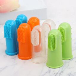 Soft Toothbrush Set para cães, limpeza dos dentes do cão, limpeza oral, massagem, gato, Pet Grooming Products, 2 pcs - Image 1
