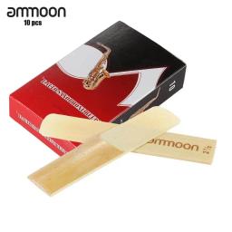 Ammoon-palhetas de bambu para saxofone, Eb, Alto, Sax acessórios, força 2.5, 10 Pack - Image 1