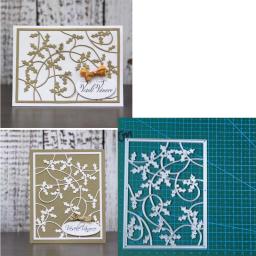 Corte de metal morre para papel Scrapbooking, gravação estêncil, modelo em relevo, artesanato faca, soco de lâmina, quadro fundo - Image 5