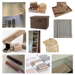 Linho autoadesivo com cola, tecido de artesanato diy para renovação de armário, caixa de joias, forro de gaveta, decoração de embalagem de presentes de parede - Image 4